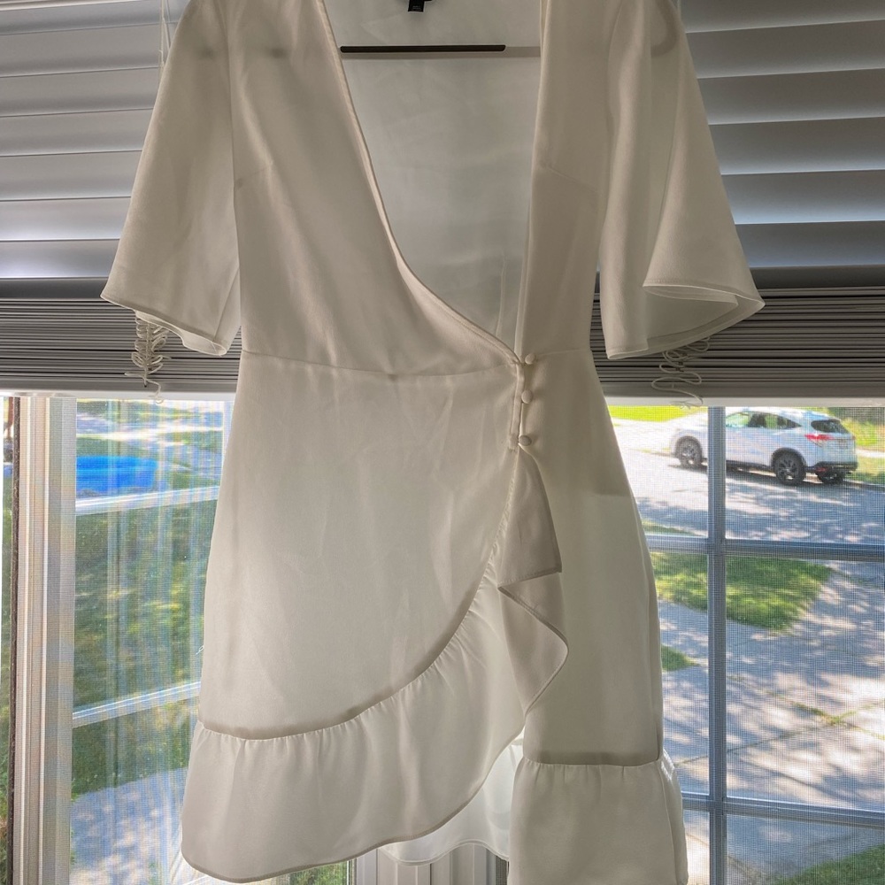 top shop white dress